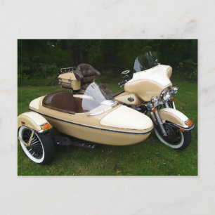 Motorcycle with Sidecar Postcard