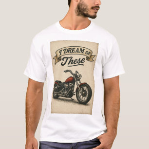 Motorcycle with text T-Shirt