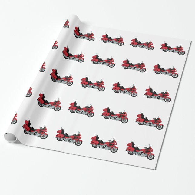 Motorcycle Wrapping Paper (Unrolled)