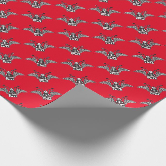 Motorcycle Wrapping Paper (Corner)