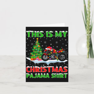 Motorcycle Xmas Tree Lights This Is My Christmas P Card