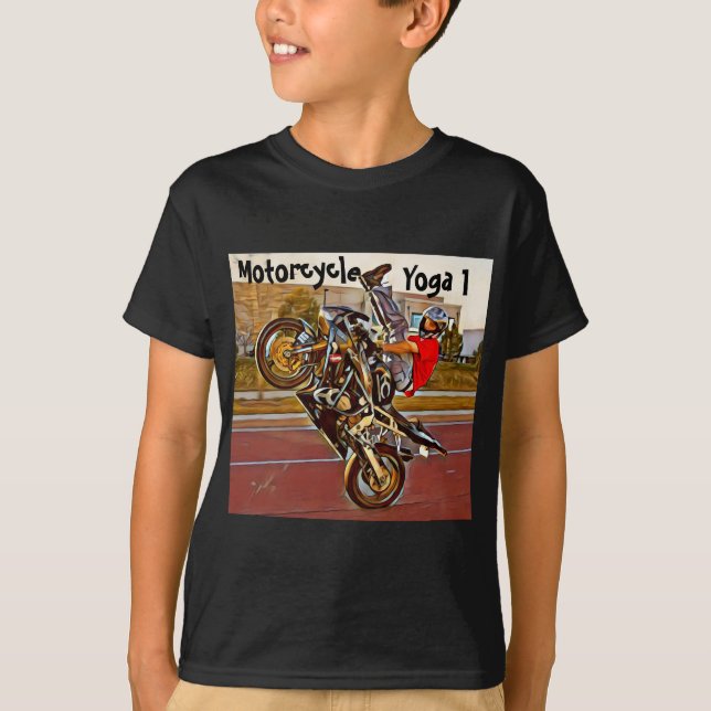 Motorcycle Yoga 1 T-Shirt (Front)