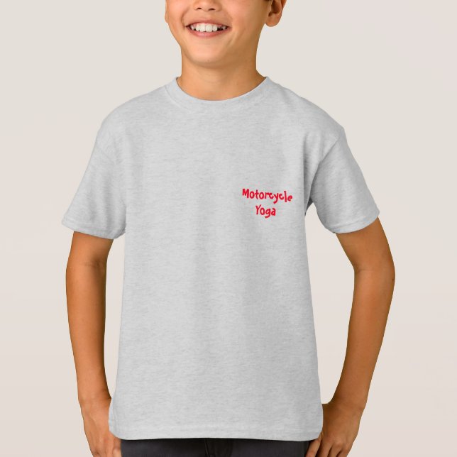 Motorcycle Yoga Basic Ringer T-Shirt (Front)