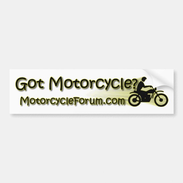 Motorcycleforum.com Bumper Sticker (Front)