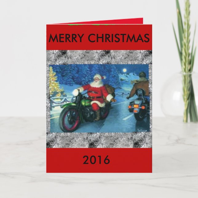Motorcycles Christmas Card 2016 (Front)