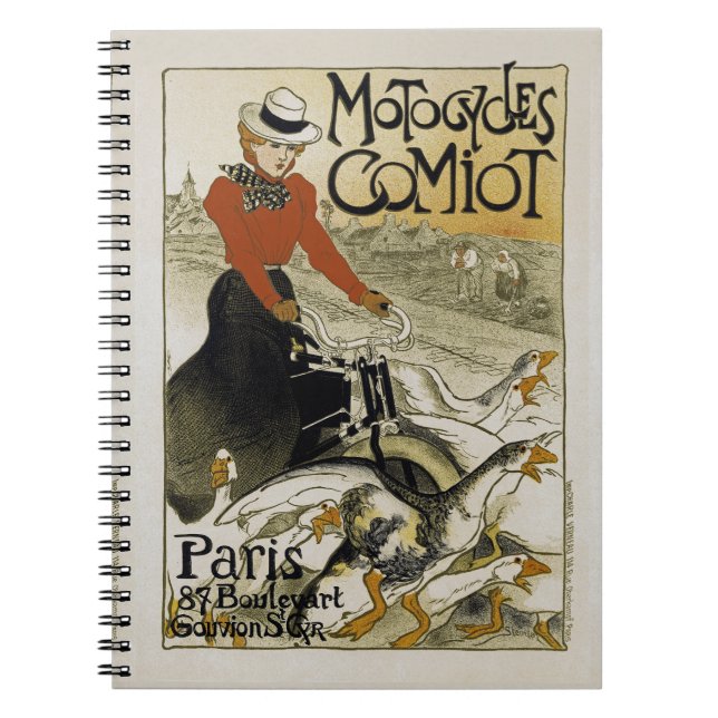 Motorcycles Comiot Notebook (Front)