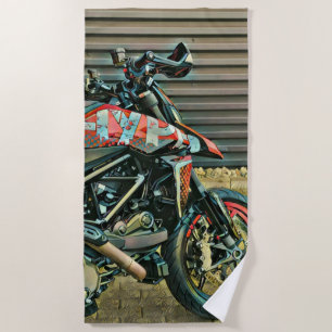 Motorcycles gift beach towel