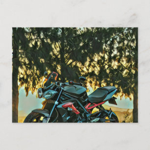 Motorcycles gift postcard