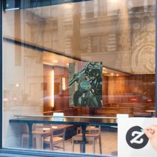 Motorcycles gift window cling