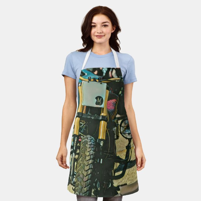 Motorcycles gifts apron (Worn)