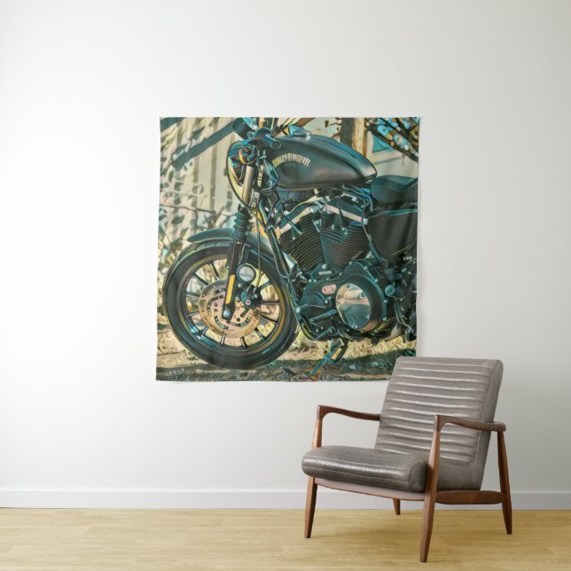 Motorcycles gifts tapestry (In Situ)