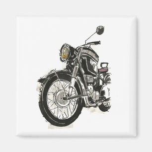 Motorcycles in Ink IV Magnet