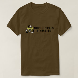 Motorcycles & Misfits Army Green T-Shirt