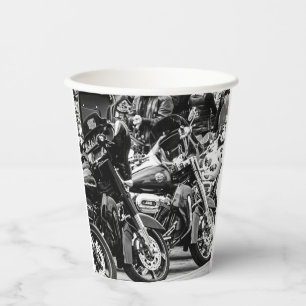 Motorcycles Motorbikes Biker Ride Rider Paper Cups