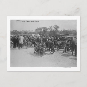 Motorcycles Requisitioned, Paris Photograph Postcard