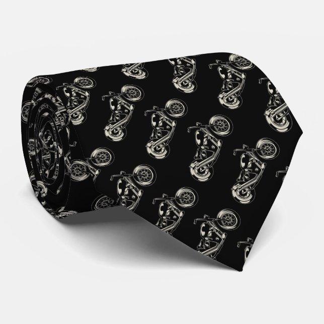 Motorcycles Tie (Rolled)