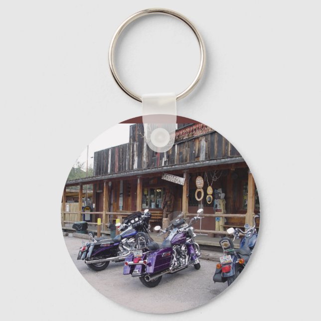 Motorcycles Western Saloon Key Ring (Front)