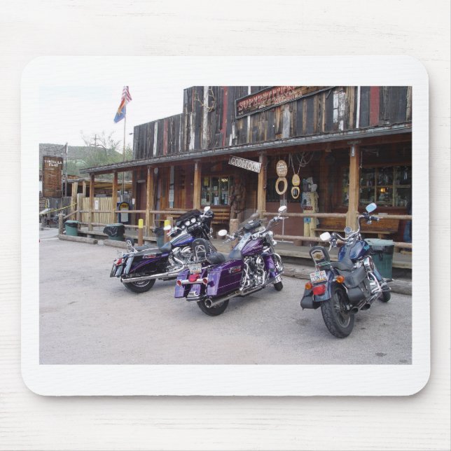 Motorcycles Western Saloon Mouse Mat (Front)