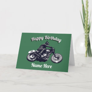 Motorcycling Birthday Card