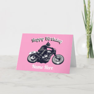 Motorcycling Birthday Card