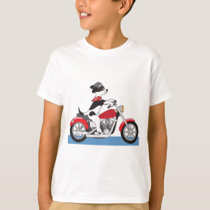 Motorcycling Dog T-Shirt