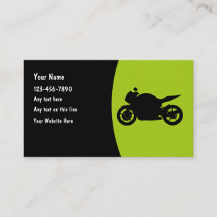 Motorcycling Motorcycle Mechanice Business Cards
