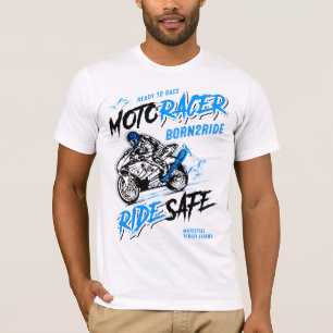 Motorcycling Vintage Motorcycle - Retro Born2Ride T-Shirt