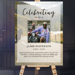 Motorcyclist, Biker Celebration of Life Photo  Poster