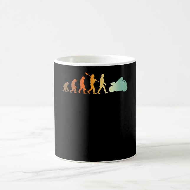 Motorcyclist Biker Evolution Racing Motorbike Coffee Mug (Center)
