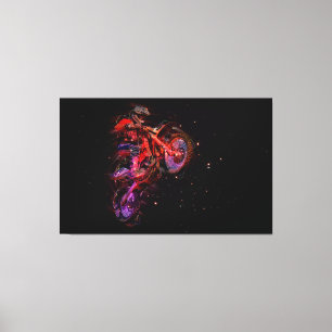Motorcyclist Canvas Print