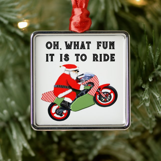 Motorcyclist Collectable Metal Tree Decoration (Tree)