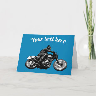 Motorcyclist Customisable  Card