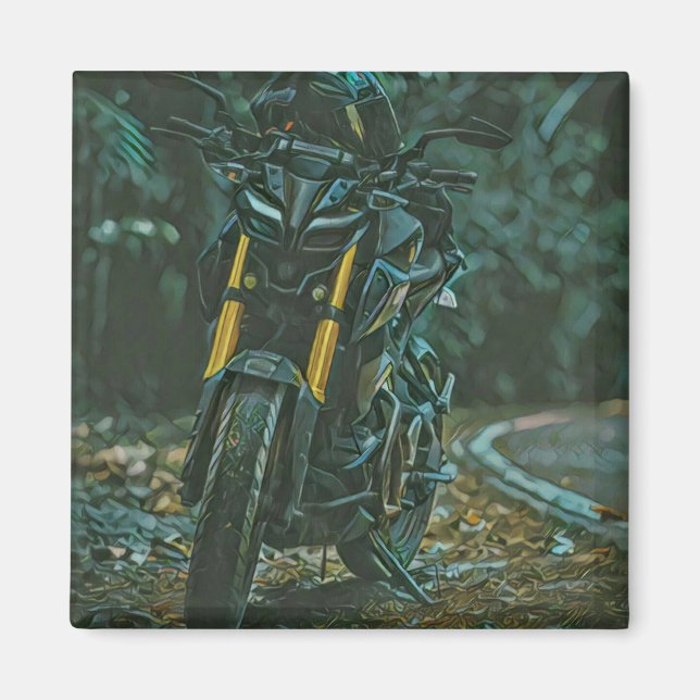 Motorcyclist gifts magnet (Front)