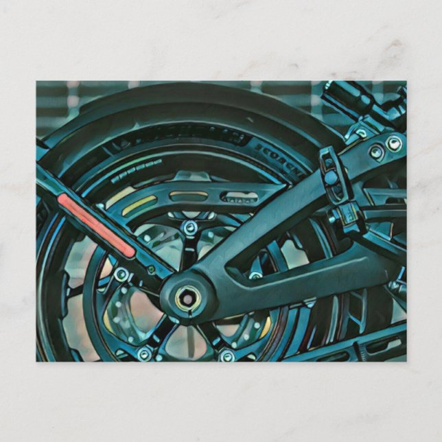 Motorcyclist gifts postcard (Front)