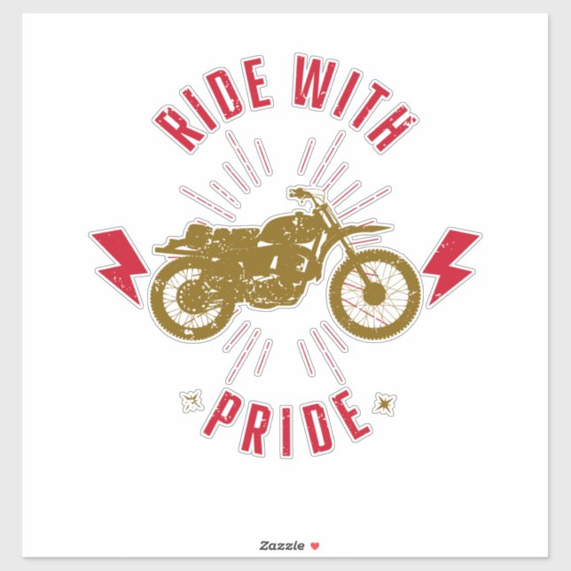 Motorcyclist Proud Biker Motorbike (Sheet)