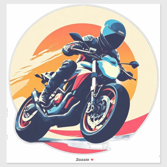 Motorcyclist Racing (Sheet)