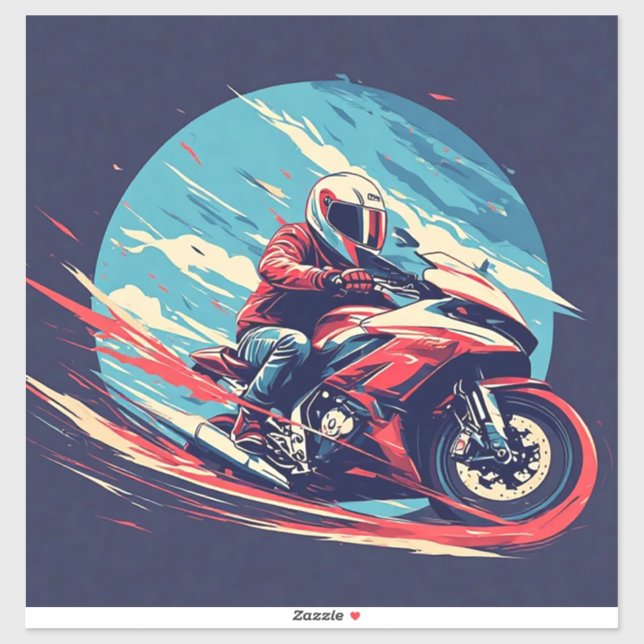 Motorcyclist Racing (Sheet)