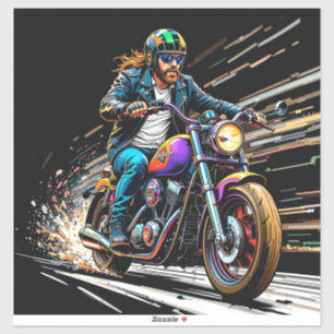 Motorcyclist Racing