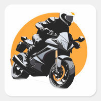 Motorcyclist Riding Sportbike