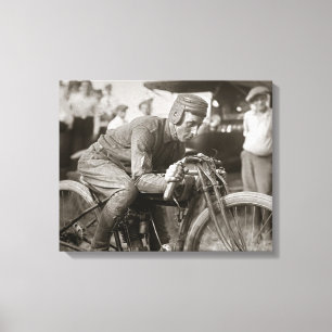 Motorcyle Racer, 1922 Canvas Print