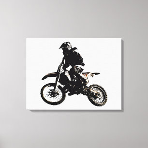 Motorcyle Sport Achievement Motivational Canvas Print
