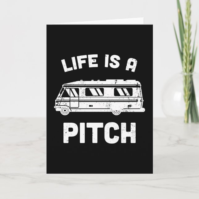 Motorhome Campervan RV Camping Gift Card (Front)