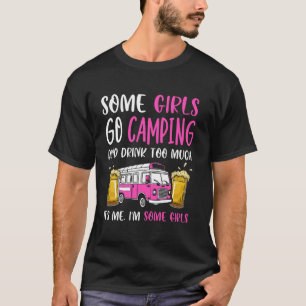 Motorhome Camping Retro Caravan Rv Trailer Some Gi T-Shirt