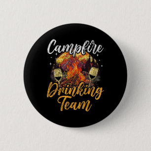 Motorhome Camping Retro Drunk Alcohol Beer Campfir 6 Cm Round Badge