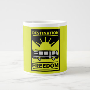Motorhome Camping RV Freedom Large Coffee Mug