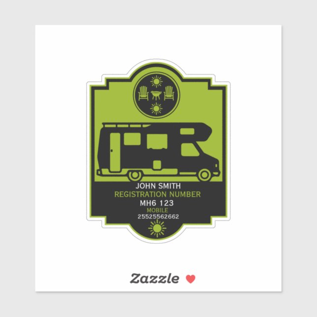 Motorhome Campsite Gifts (Sheet)