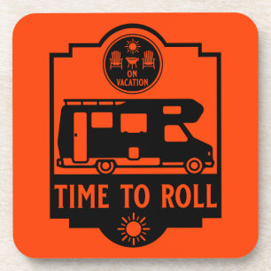 Motorhome Campsite Gifts Coaster