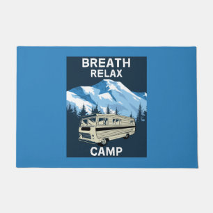 Motorhome RV   Camper   Travel Van   Retro Mug Doormat