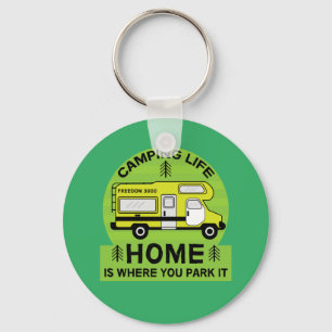 Motorhome   RV Motorhome   Camping Life Latte Mug Key Ring