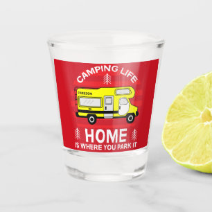 Motorhome RV Motorhome Camping Life Latte Mug Shot Glass